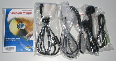 Viewsonic Vx2025wm Monitor Viewsonic Vx2025wm Lieferumfang