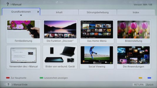 Sony Kd 55x8505b Fernseher Bedienung2