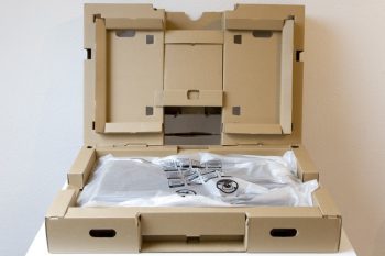 Dell U2715h Monitor Innenkarton Offen