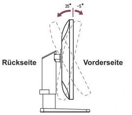 Lg 27mu67 B Monitor ScreenS Neigungswinkel