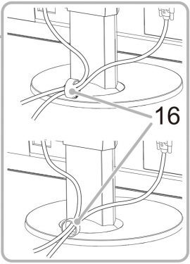 Eizo Ev2750 Wt Monitor Kabelmanagement