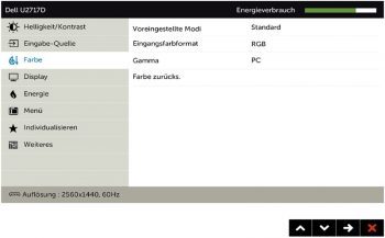 Dell U2717d Monitor OSD 3