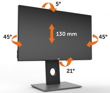 Dell U2717d Monitor ScreenS Neigungswinkel