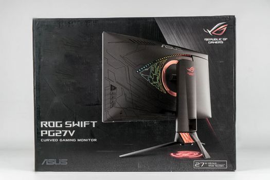 Hübscher Motivkarton des ASUS ROG SWIFT PG27VQ