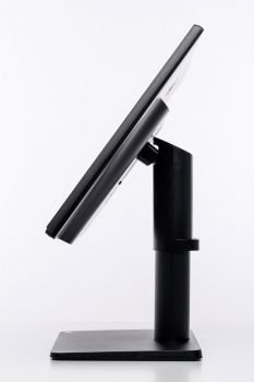 Monitor Ansicht seitlich mit maximalem Neigungswinkel nach hinten