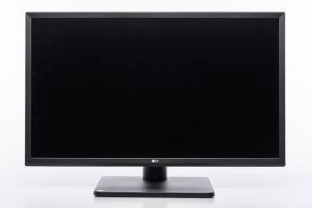 Ansicht des 27QD58P-B von vorn in der niedrigsten Stellung