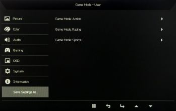 Speicherbare Profile im OSD