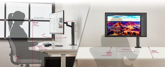 Optimale ergonomische Arbeit (Bild: LG)