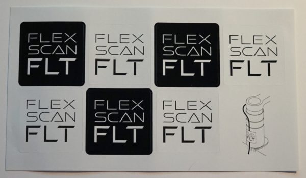 Sechs Aufkleber zur Befestigung der Kabel