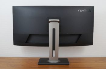 ViewSonic VG3457CV Ansicht hinten in der höchsten Stellung