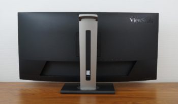 ViewSonic VG3457CV Ansicht hinten in der niedrigsten Stellung