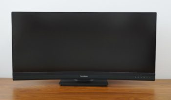 ViewSonic VG3457CV Ansicht vorn in der niedrigsten Stellung