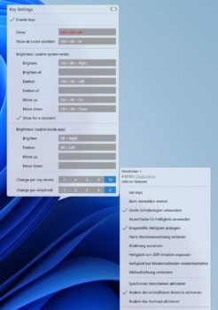 Monitorian Einstellungen